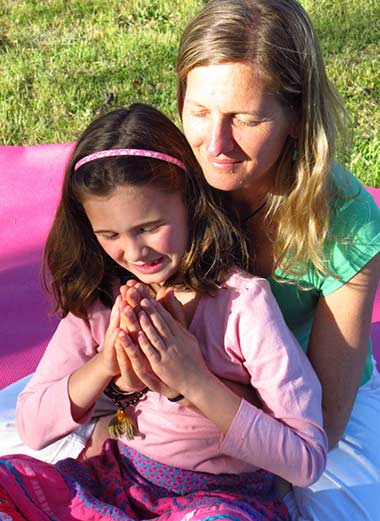 Teaching a child Dru Yoga