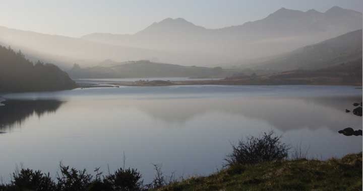 Mount Snowdon from Capel Curig, 10mins from the Dru Yoga International Training Centre