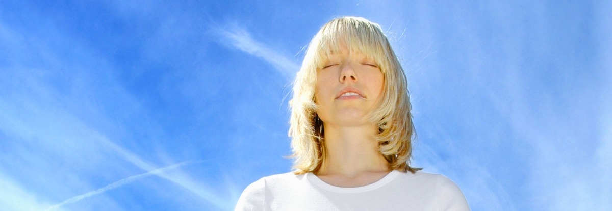 Woman meditating